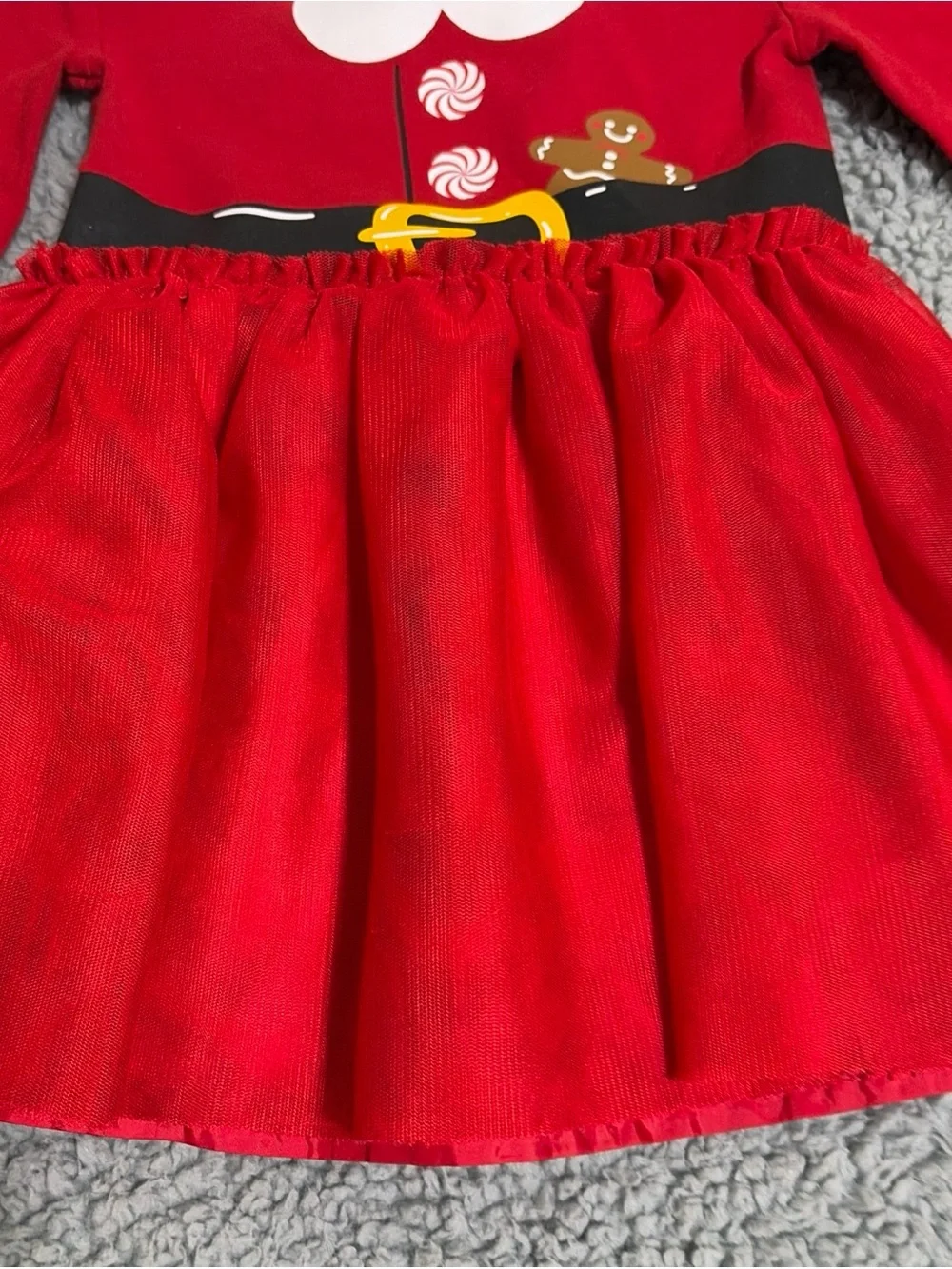 Red Mrs. Claus Holiday Tutu Dress